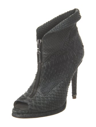 Alexandre Birman Python Animal Print Boots