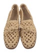 Alexandre Birman Jute Bow Accents Loafers