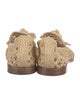 Alexandre Birman Jute Bow Accents Loafers