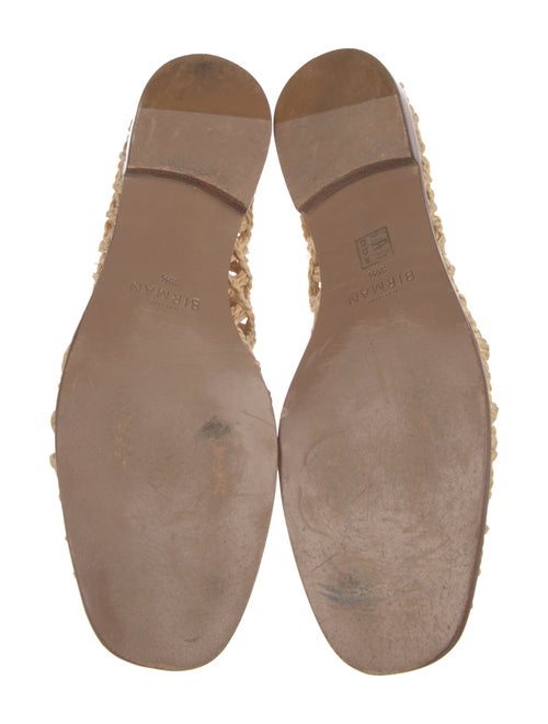 Alexandre Birman Jute Bow Accents Loafers