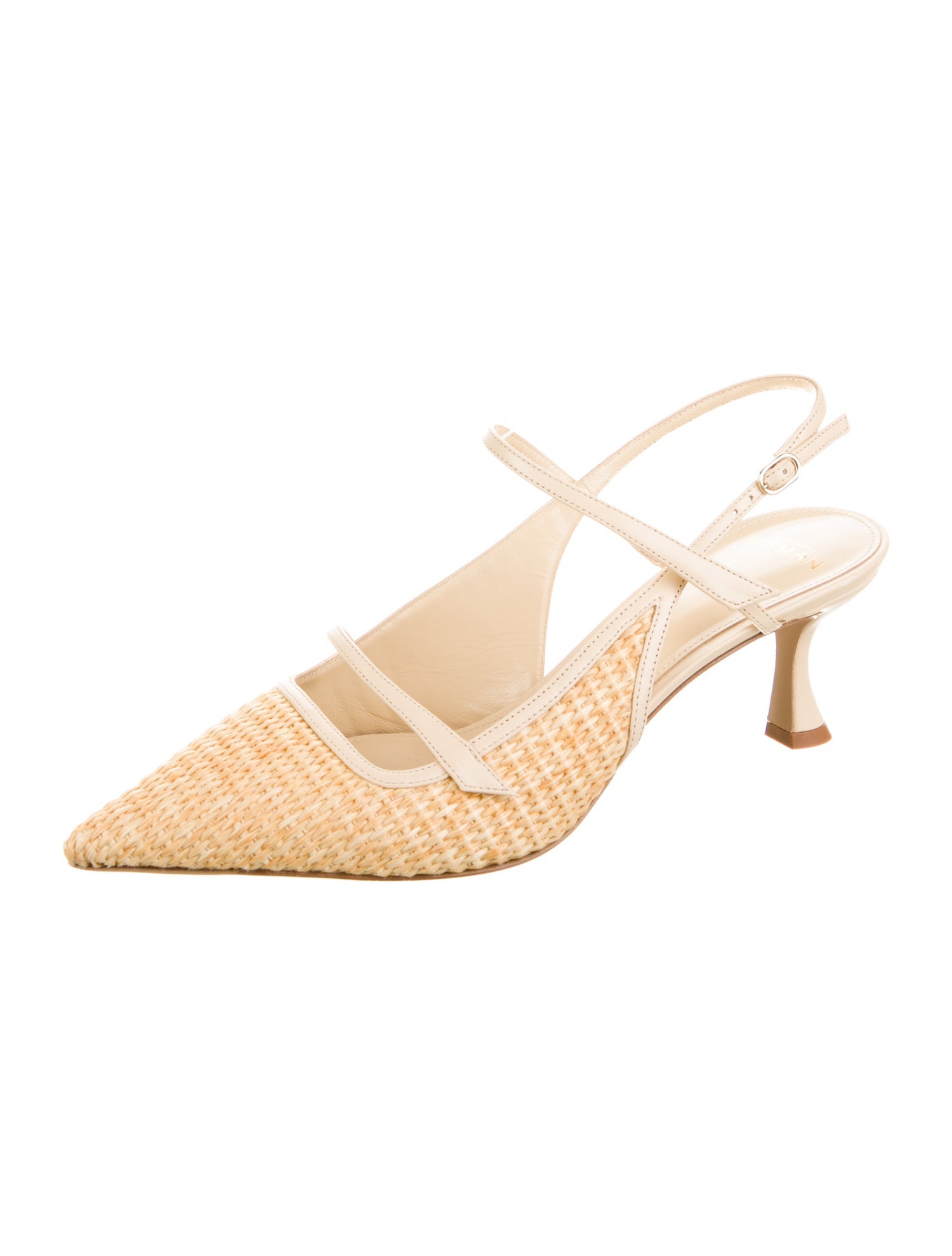 Alexandre Birman Leather Slingback Pumps