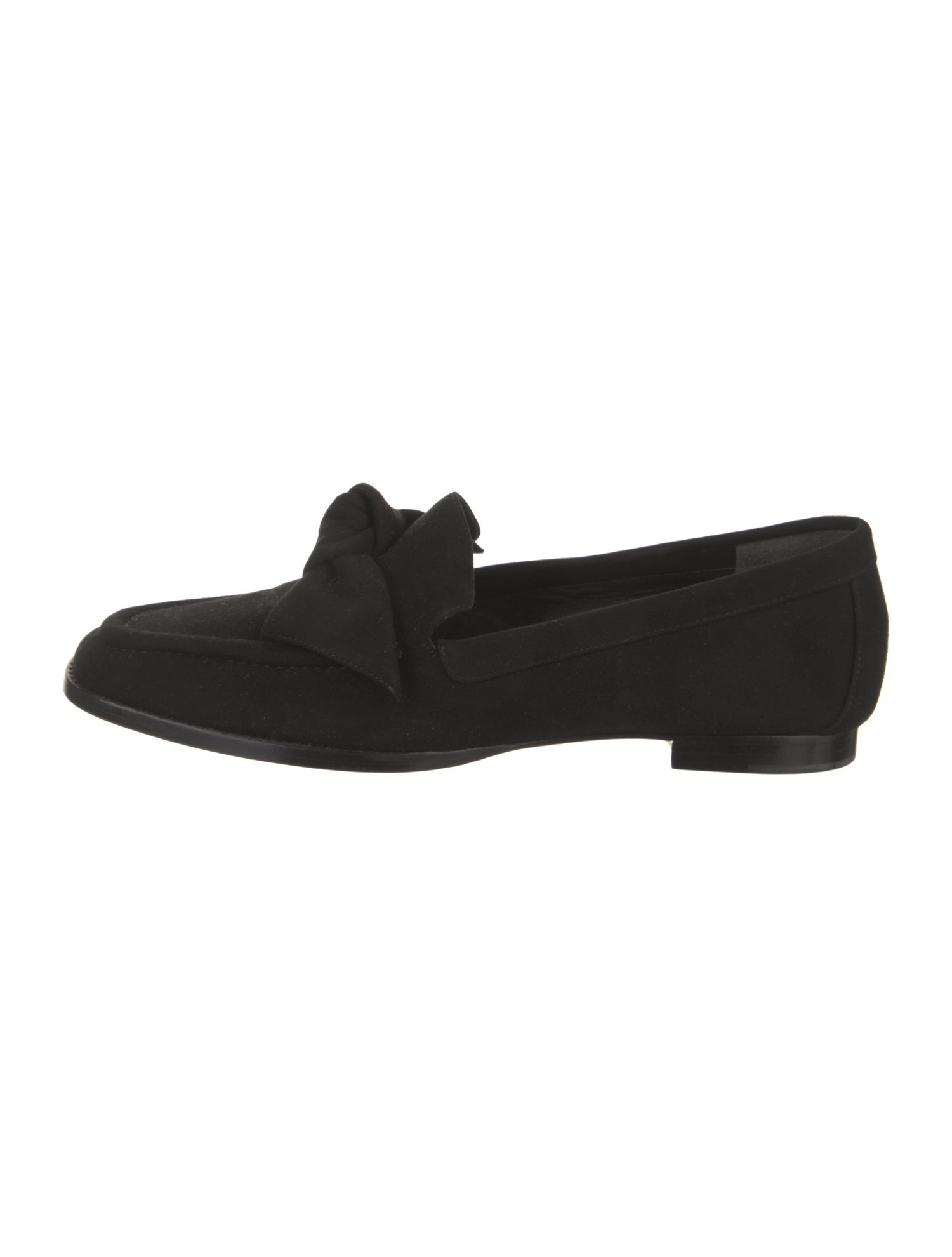 Alexandre Birman Suede Bow Accents Loafers