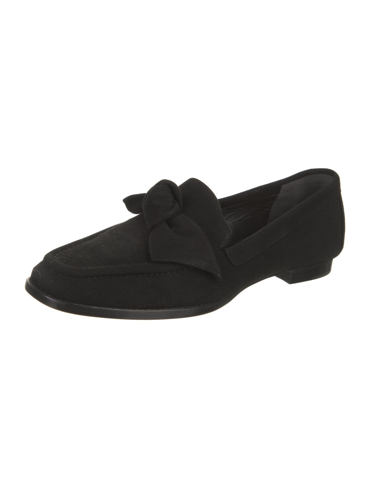 Alexandre Birman Suede Bow Accents Loafers