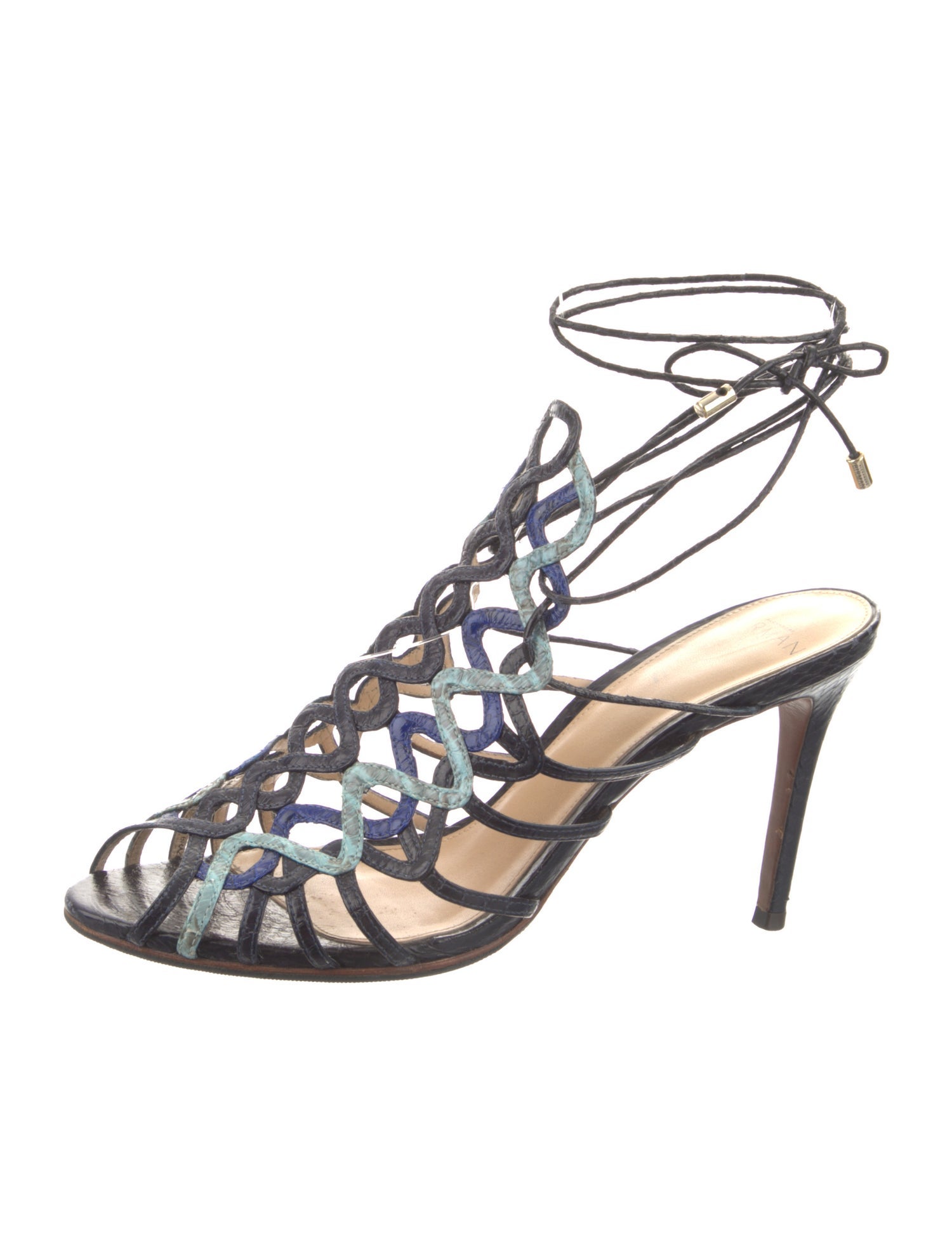 Alexandre Birman Leather Slingback Pumps