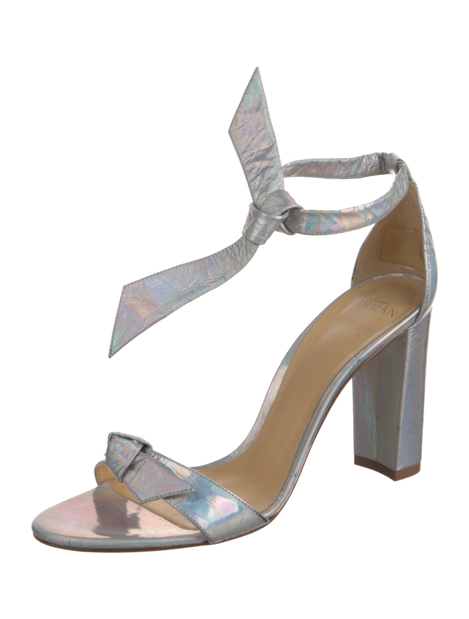 Alexandre Birman Leather Animal Print Sandals