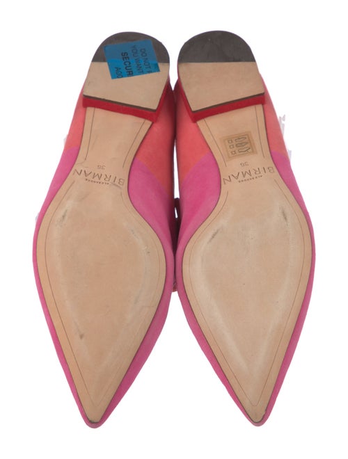 Alexandre Birman Suede Bow Accents Mules