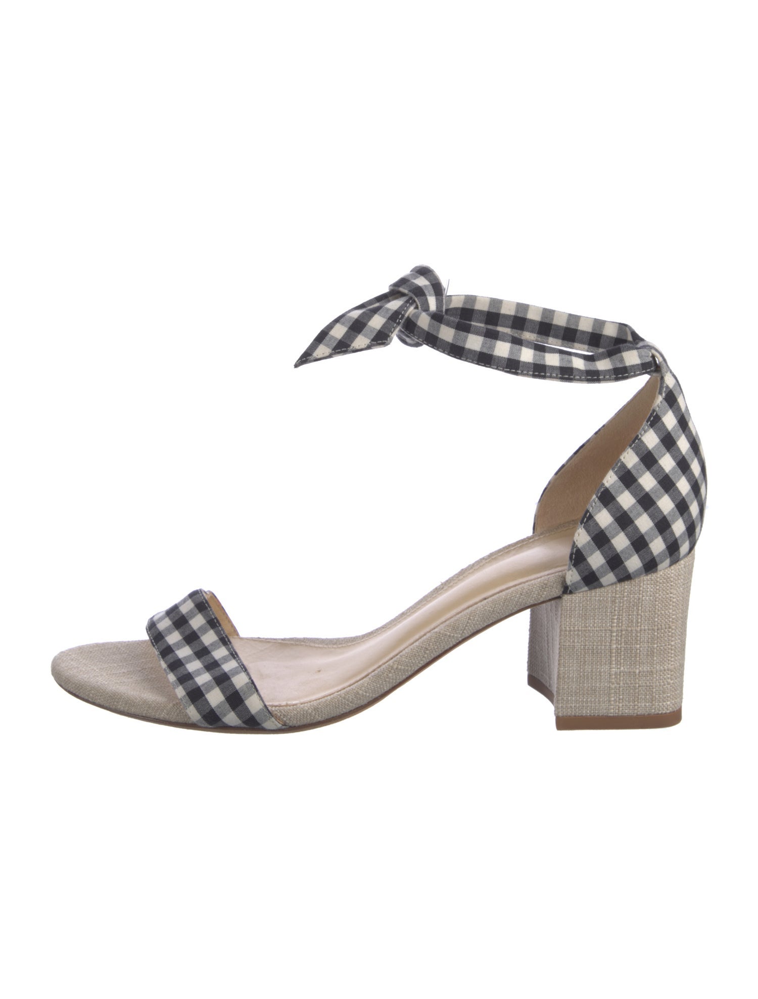 Alexandre Birman Plaid Print Sandals