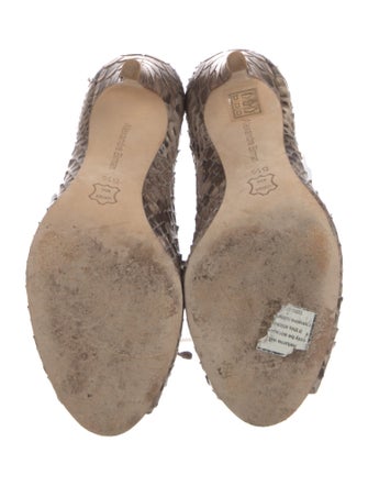Alexandre Birman Snakeskin Animal Print Pumps