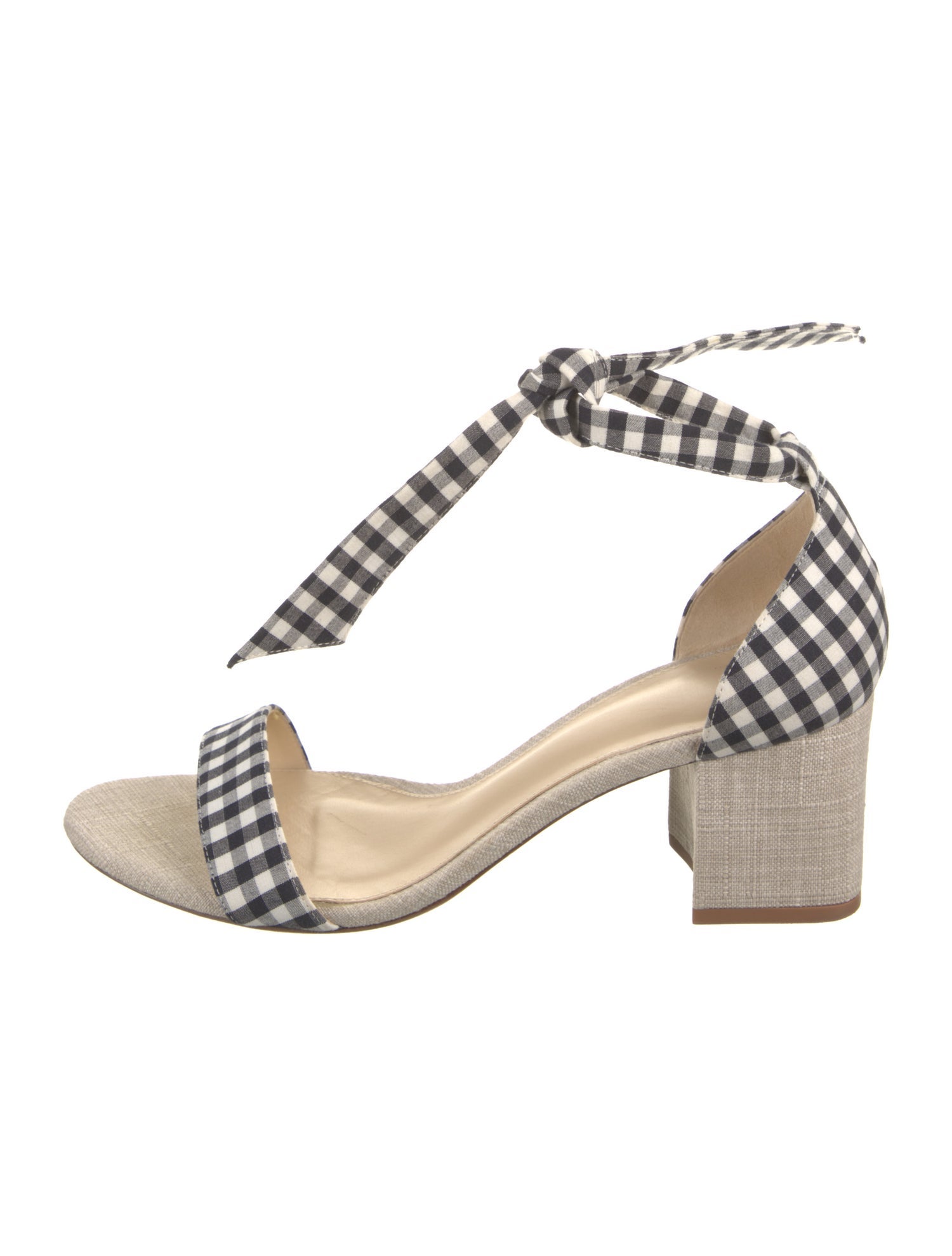 Alexandre Birman Plaid Print Sandals