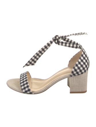 Alexandre Birman Plaid Print Sandals