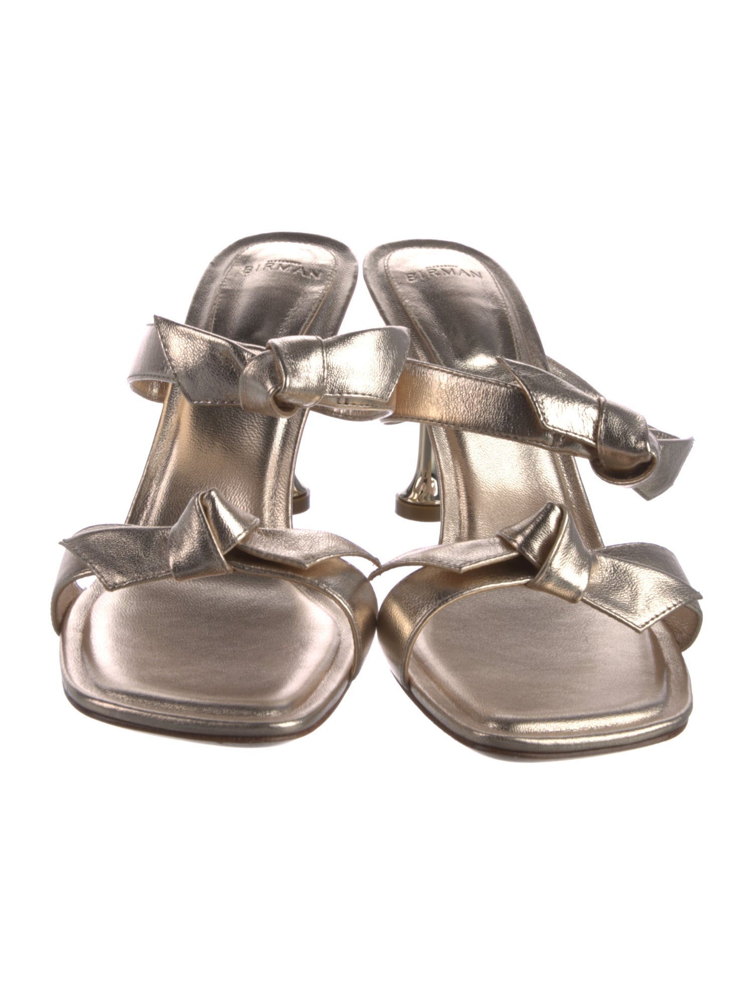 Alexandre Birman Leather Bow Accents Gladiator Sandals
