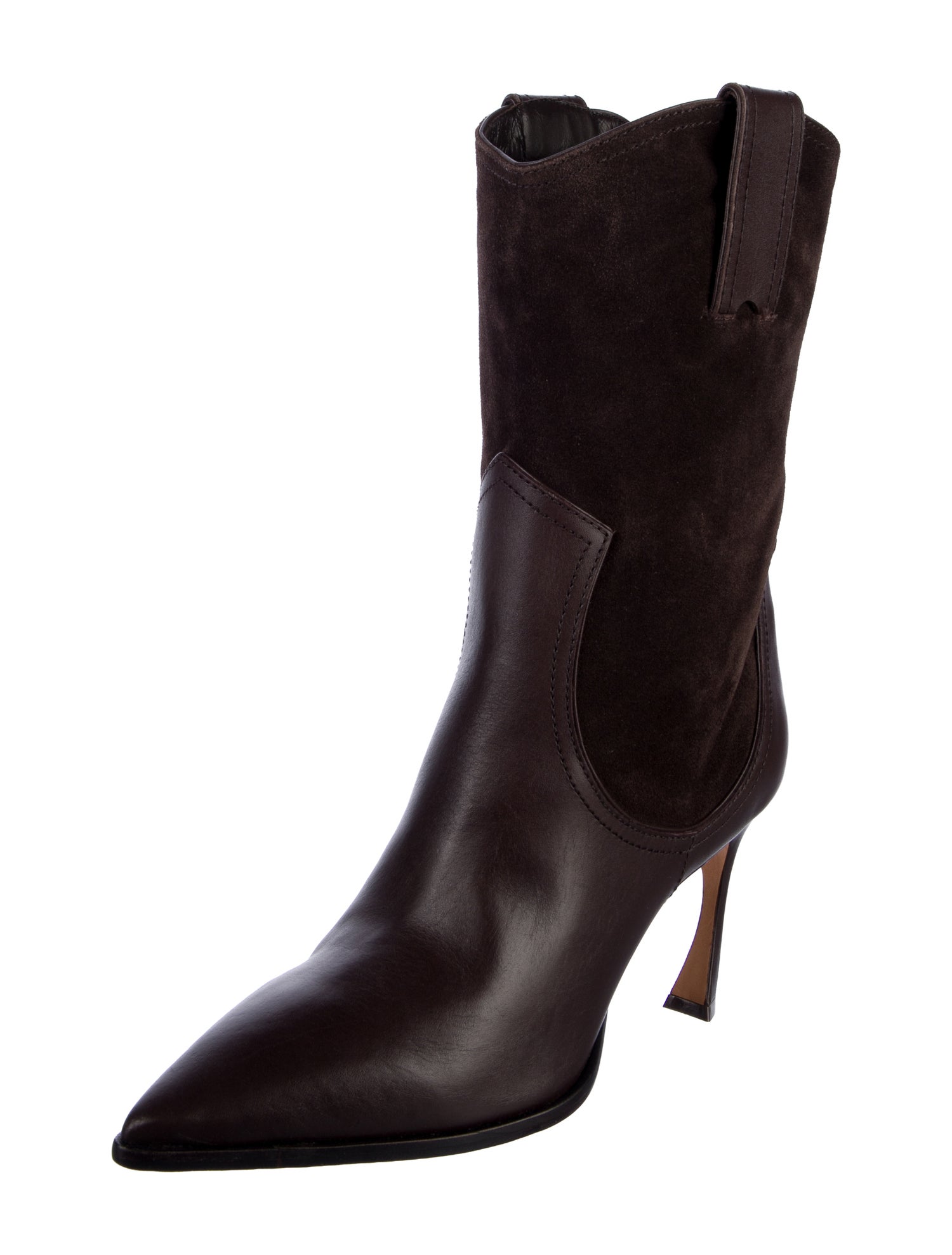 Alexandre Birman Leather Western Boots
