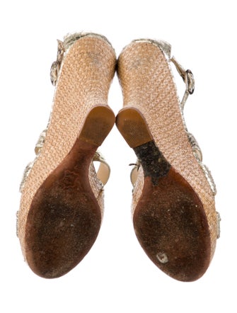 Alexandre Birman Jute Animal Print Espadrilles