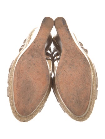 Alexandre Birman Leather Animal Print T-Strap Sandals