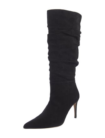 Alexandre Birman Suede Slouch Boots