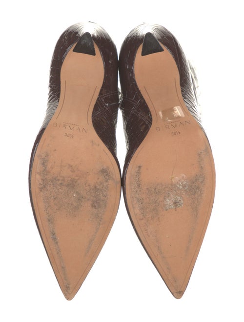 Alexandre Birman Embossed Leather Animal Print Boots