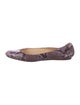 Alexandre Birman Snakeskin Animal Print Flats