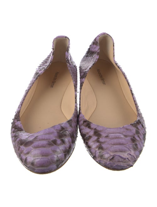 Alexandre Birman Snakeskin Animal Print Flats