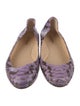 Alexandre Birman Snakeskin Animal Print Flats