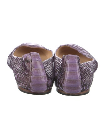 Alexandre Birman Snakeskin Animal Print Flats