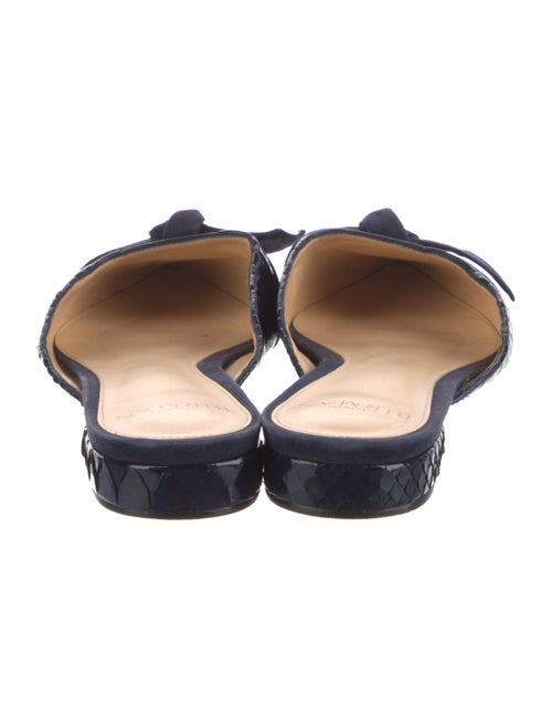 Alexandre Birman Snakeskin Mules