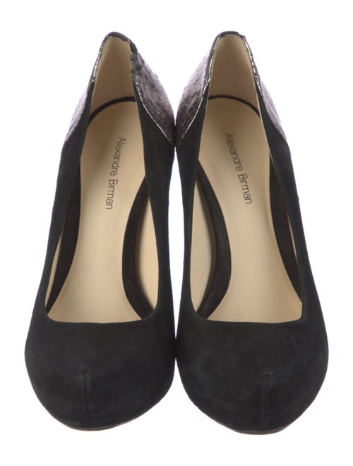 Alexandre Birman Suede Animal Print Pumps