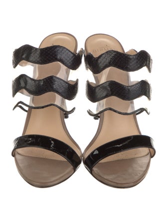 Alexandre Birman Patent Leather Slides