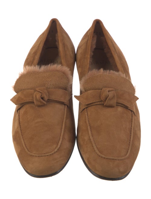 Alexandre Birman Suede Bow Accents Loafers