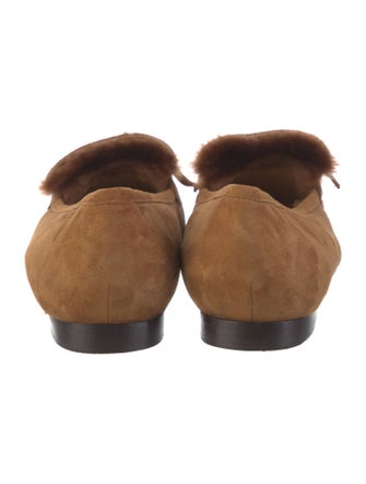 Alexandre Birman Suede Bow Accents Loafers