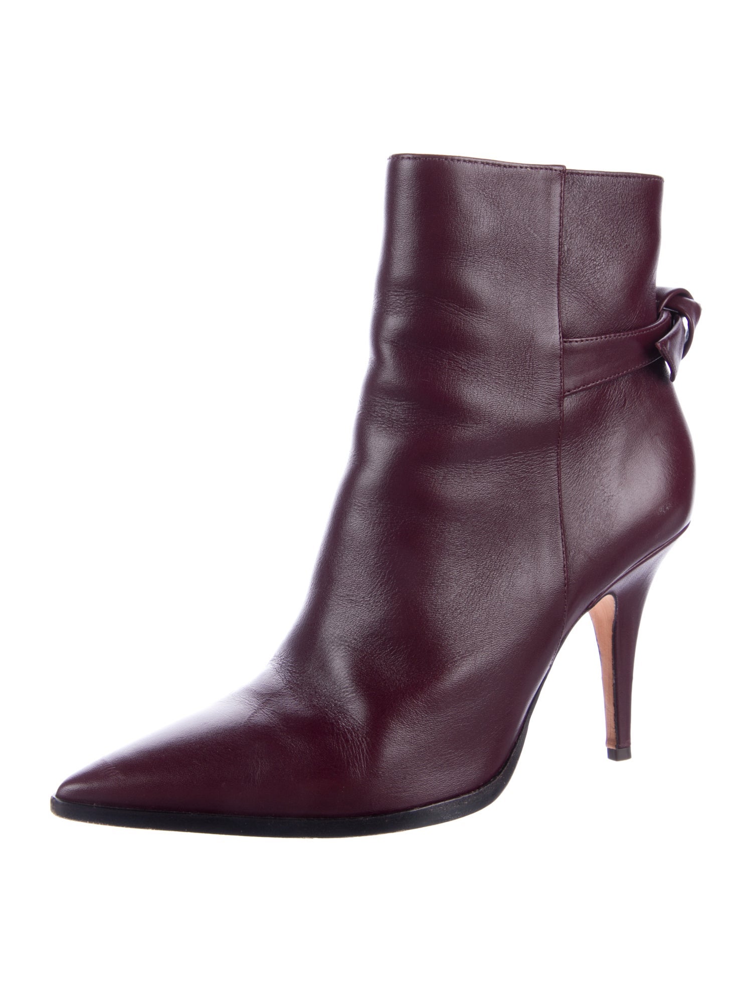 Alexandre Birman Leather Bow Accents Boots