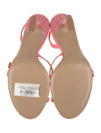 Alexandre Birman Animal Print Slingback Sandals