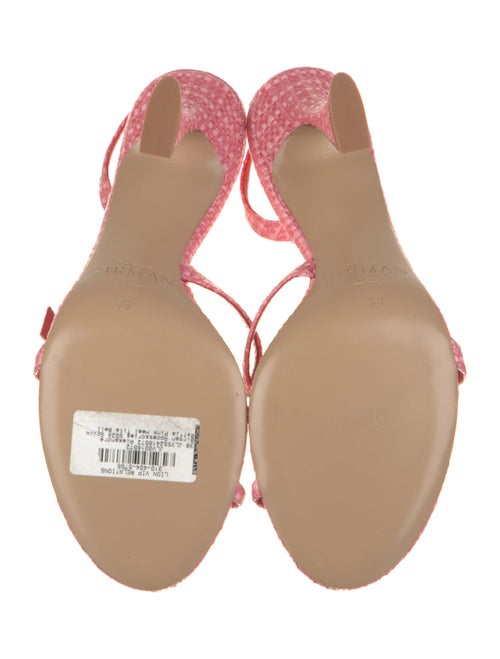 Alexandre Birman Animal Print Slingback Sandals