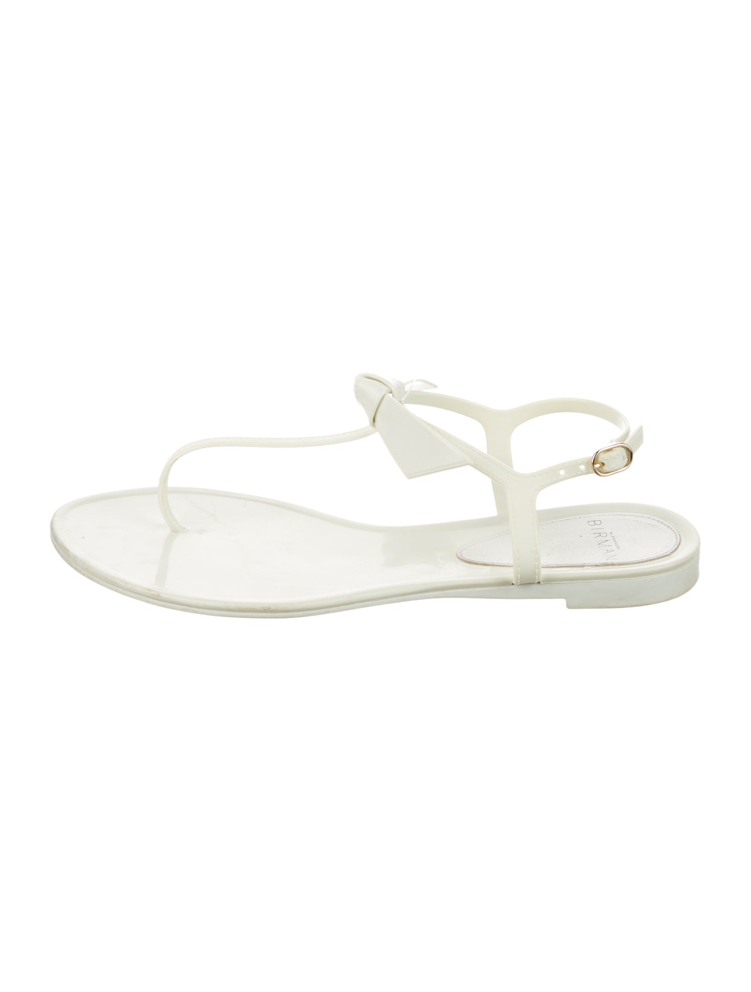 Alexandre Birman Rubber T-Strap Sandals