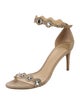 Alexandre Birman Suede Crystal Embellishments Sandals