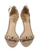 Alexandre Birman Suede Crystal Embellishments Sandals