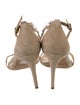 Alexandre Birman Suede Crystal Embellishments Sandals