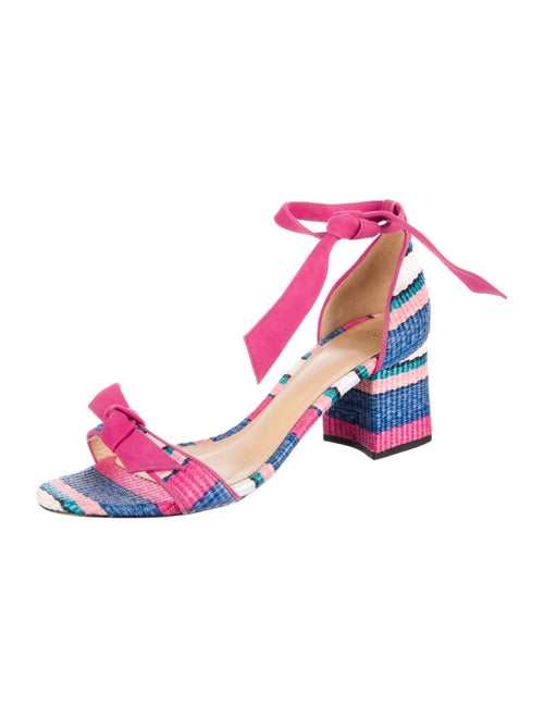 Alexandre Birman Straw Striped Sandals