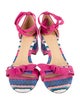 Alexandre Birman Straw Striped Sandals