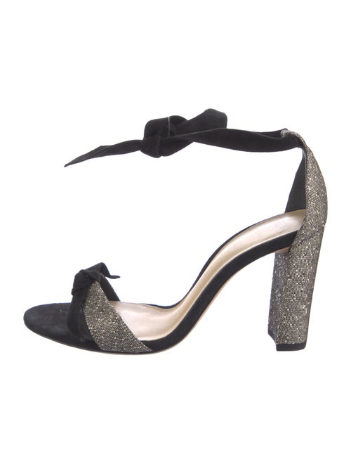Alexandre Birman Suede Colorblock Pattern Sandals