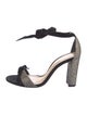 Alexandre Birman Suede Colorblock Pattern Sandals