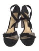 Alexandre Birman Suede Colorblock Pattern Sandals