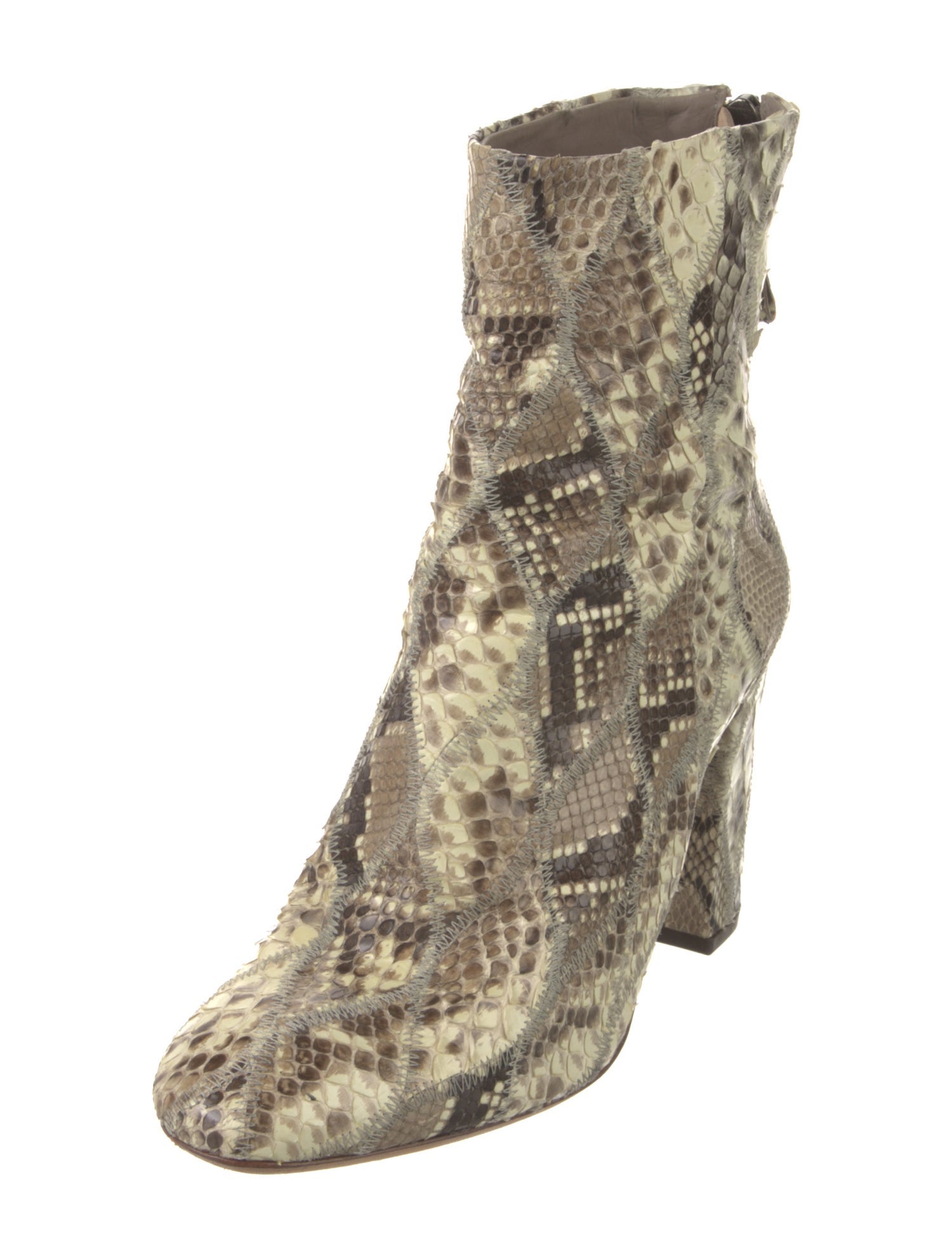 Alexandre Birman Snakeskin Animal Print Boots