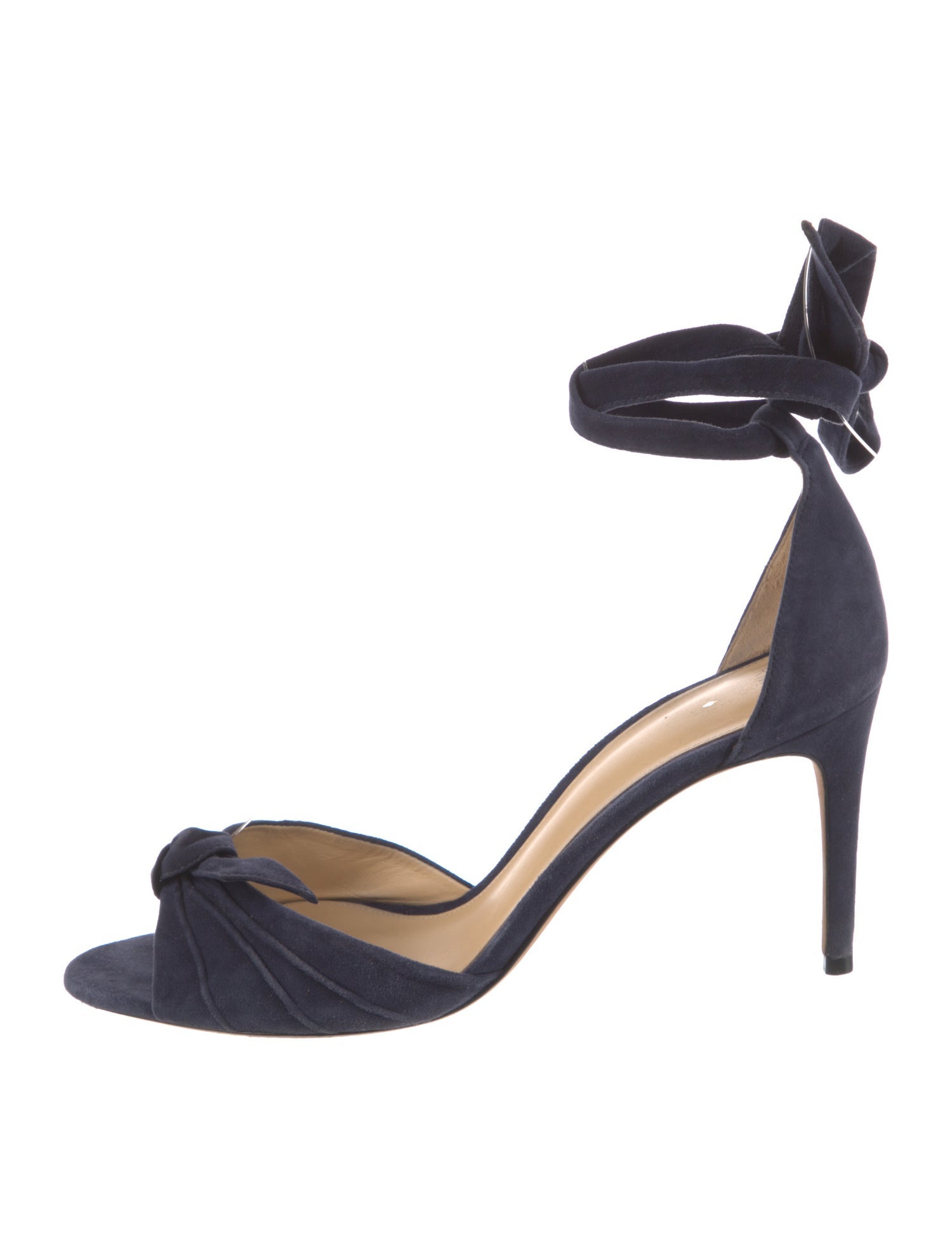 Alexandre Birman Leather Bow Accents Sandals