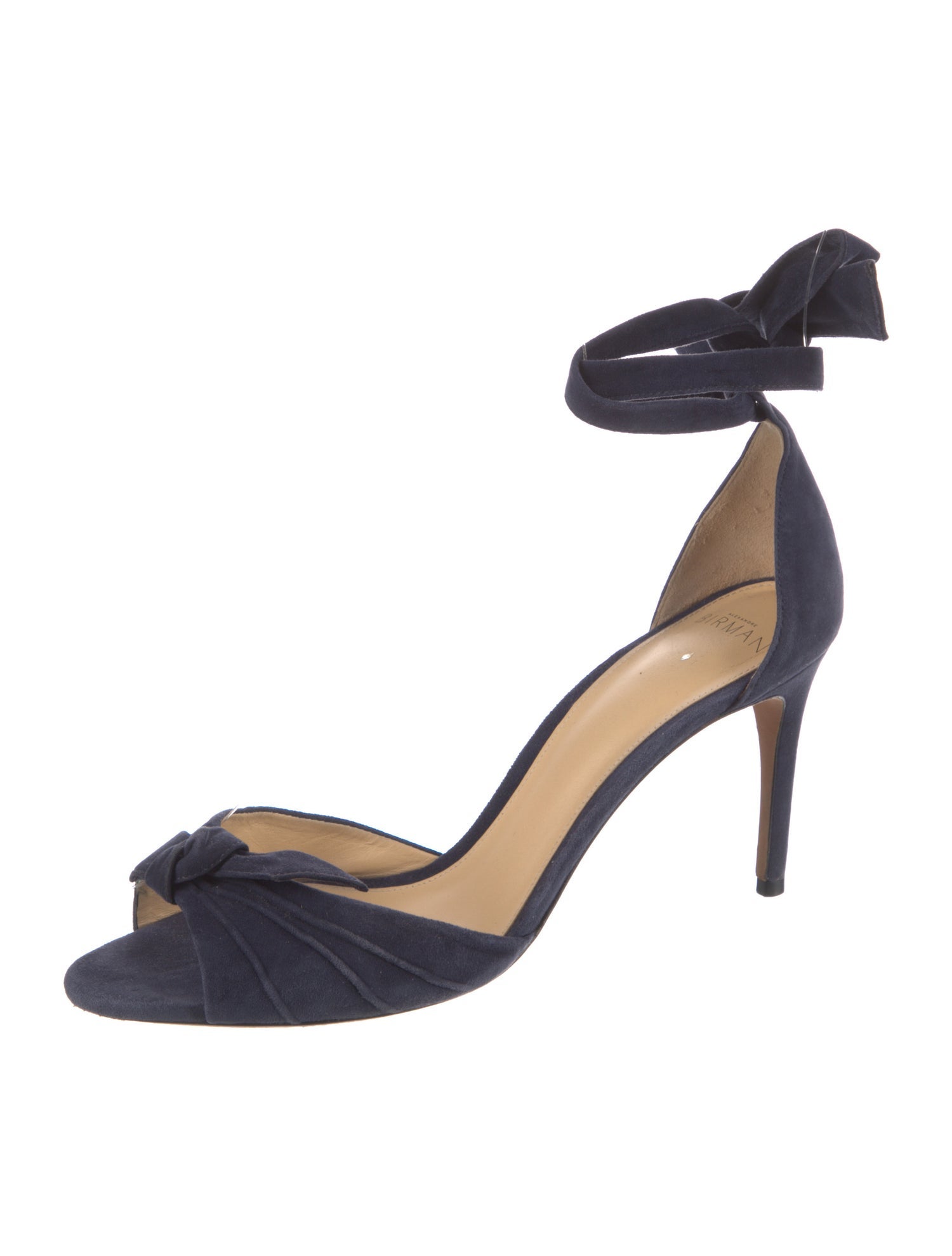 Alexandre Birman Leather Bow Accents Sandals