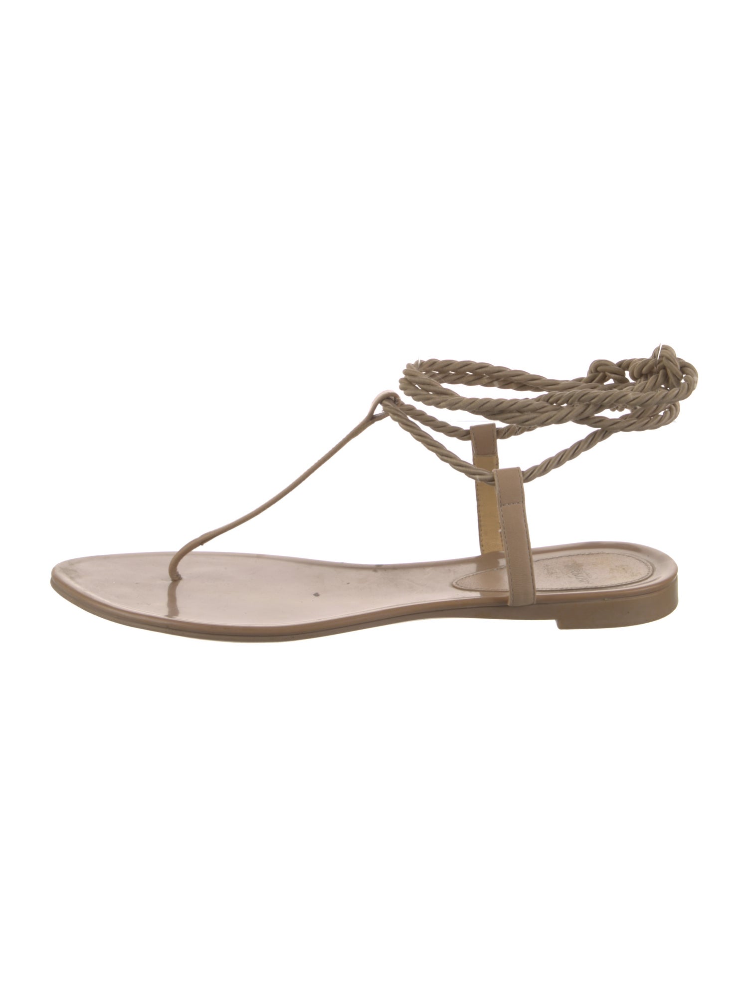 Alexandre Birman Leather T-Strap Sandals