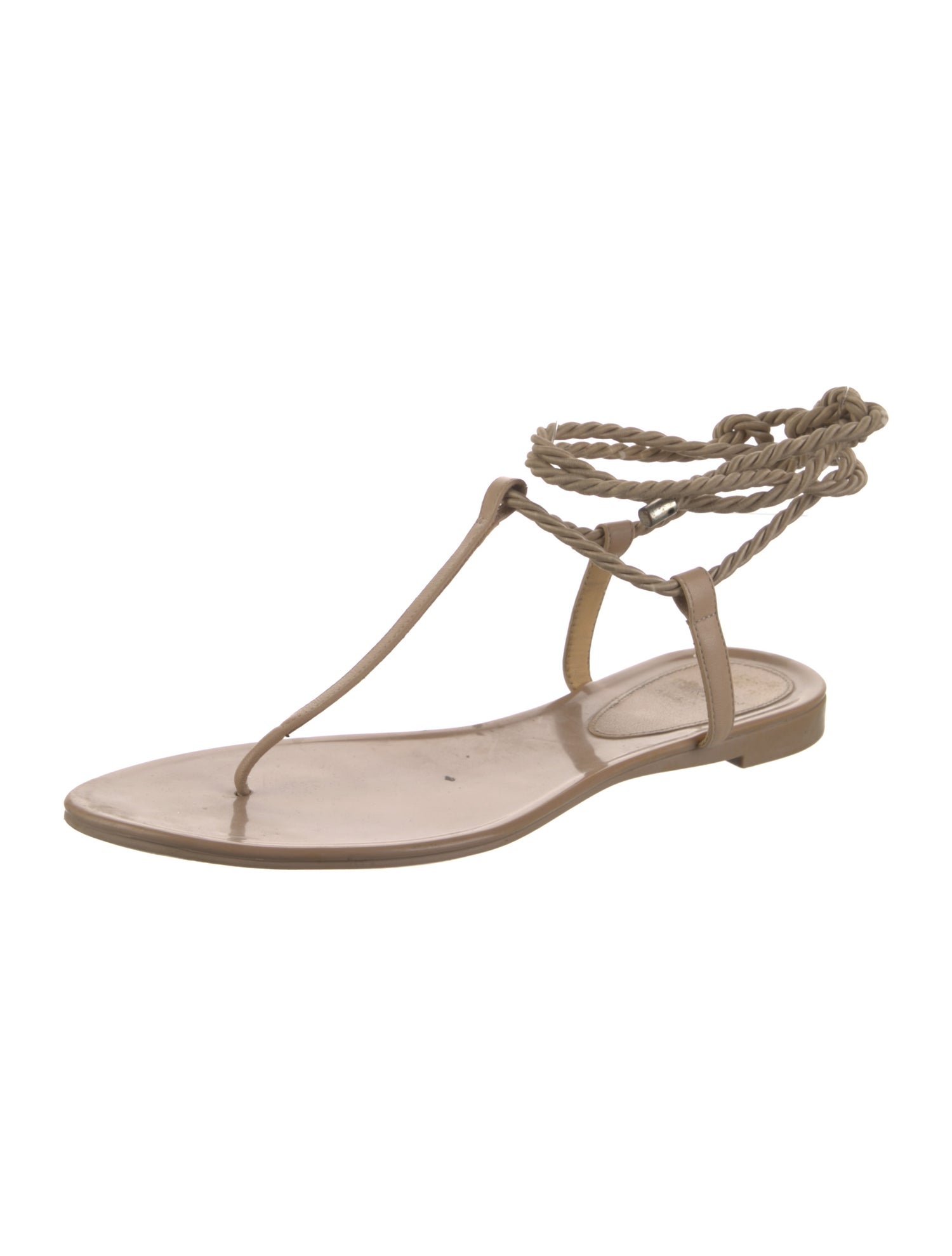 Alexandre Birman Leather T-Strap Sandals