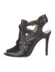 Alexandre Birman Leather T-Strap Pumps