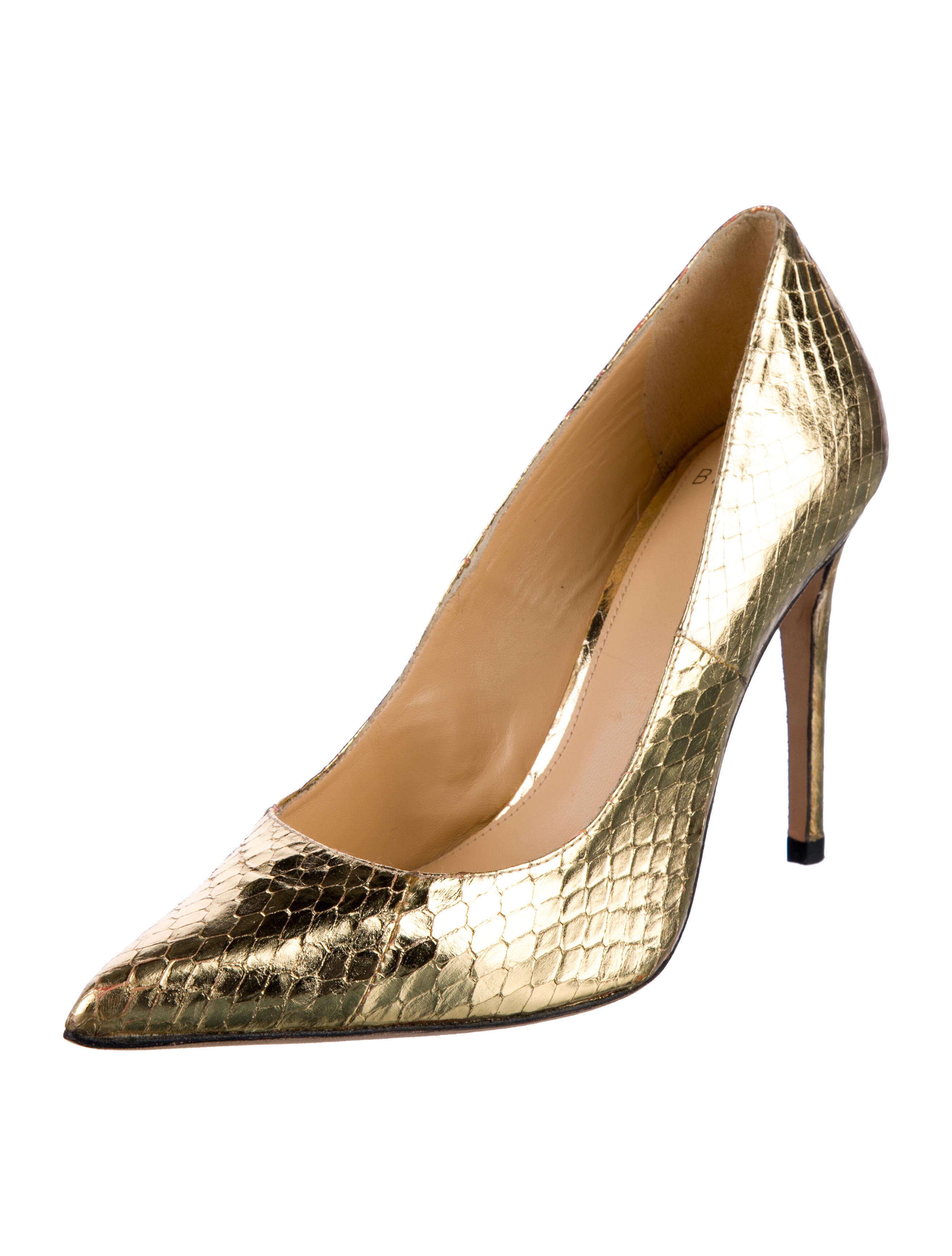 Alexandre Birman GG Embossed Leather Pumps