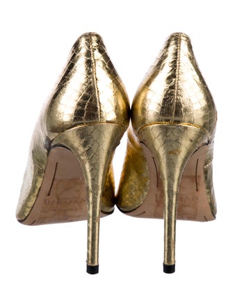 Alexandre Birman GG Embossed Leather Pumps