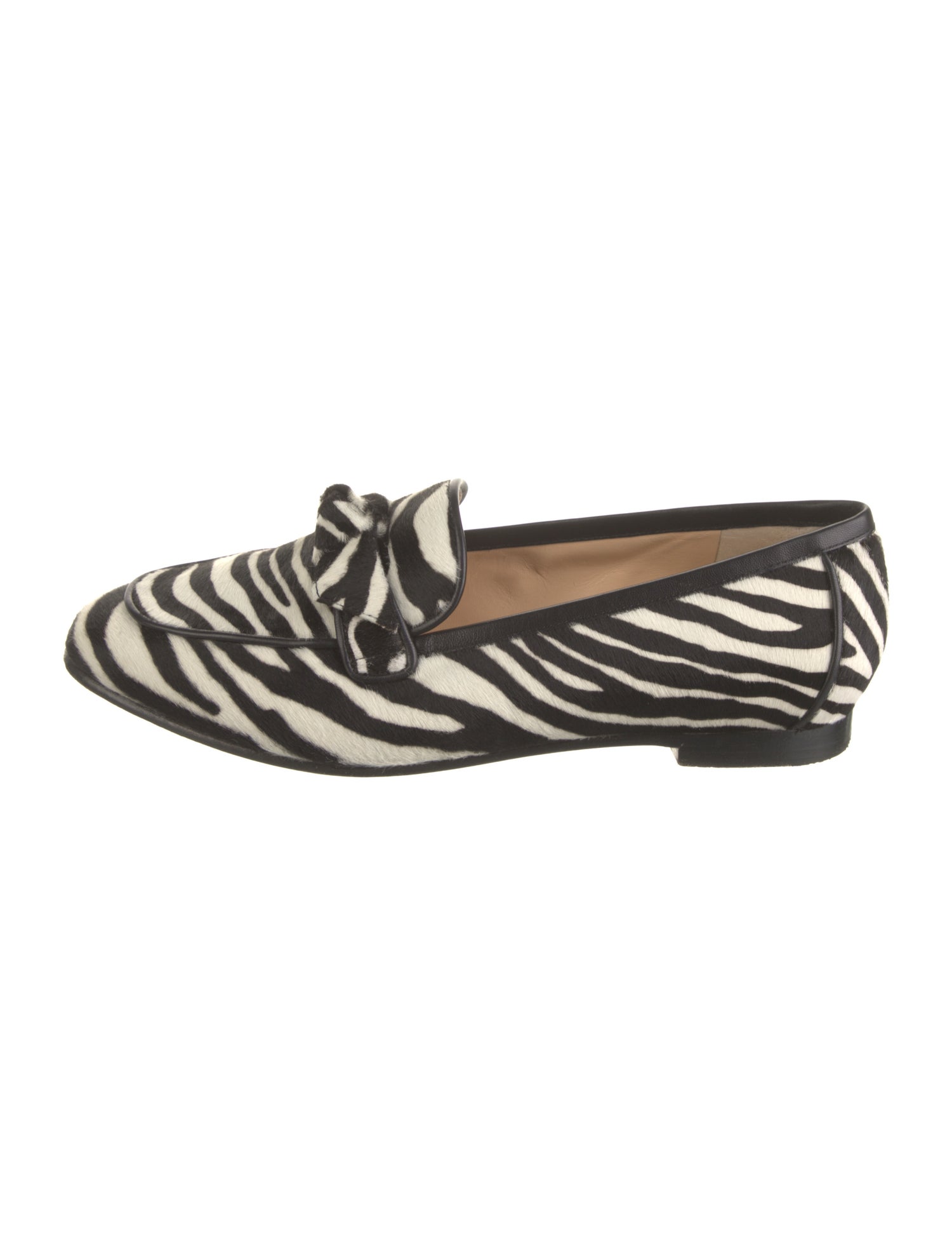 Alexandre Birman Ponyhair Animal Print Loafers